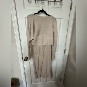 Cream Knit Dress